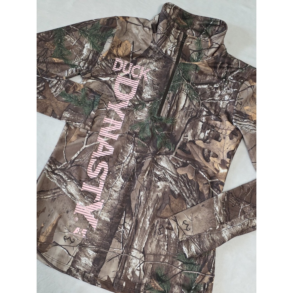 Duck Dynasty XL Realtree Hunting camouflage Quarter Zip Pullover Sweatshirt